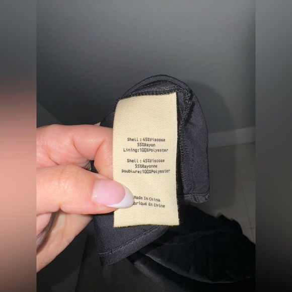 L’agence Black Long Sleeve Silk Off-The-Shoulder Juniper Dress/Size 2 - Picture 8 of 10